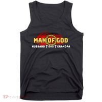Man Of God Husband Dad Grandpa Tank Top thumb 0