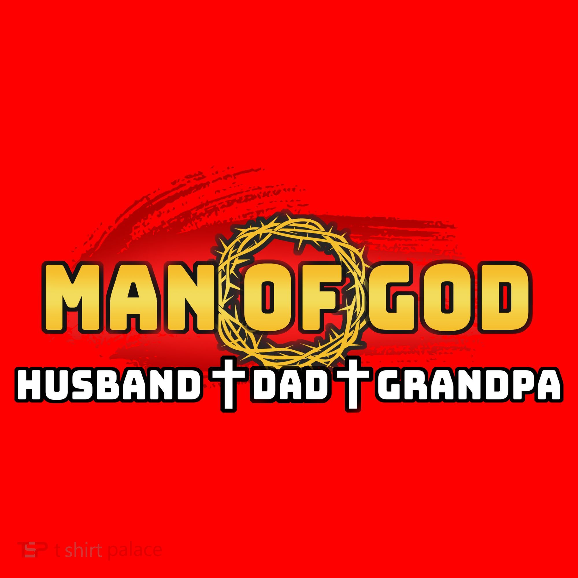 Man Of God Husband Dad Grandpa Santa Hat