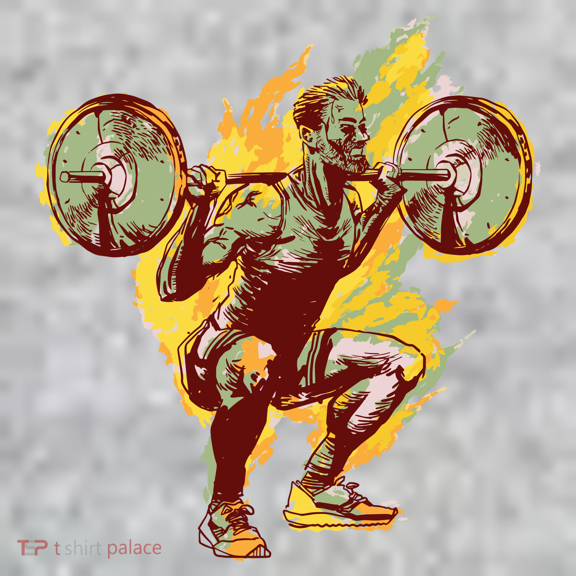 Man Squatting Sweatshirt
