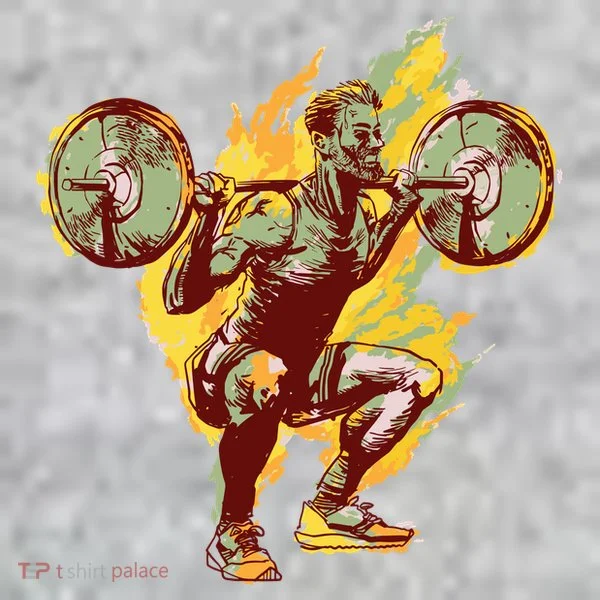 Man Squatting T-Shirt