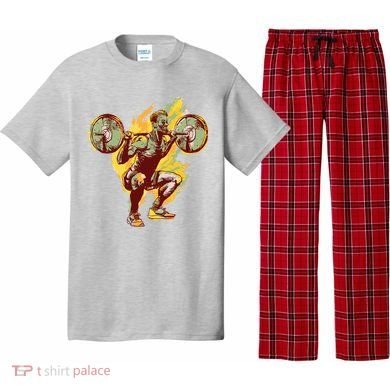 Man Squatting Pajama Set