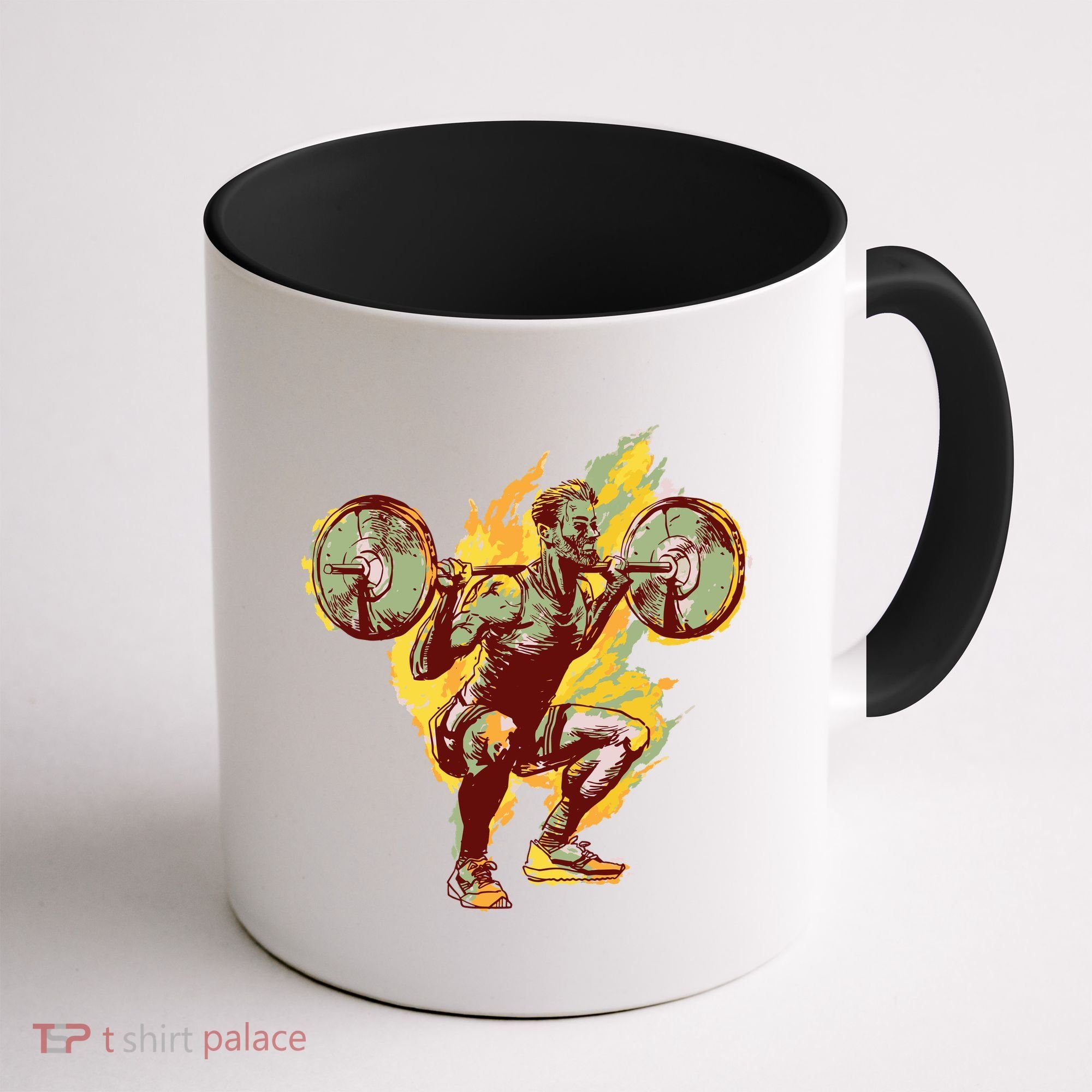 Man Squatting Coffee Mug