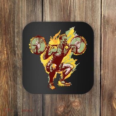 Man Squatting Coaster