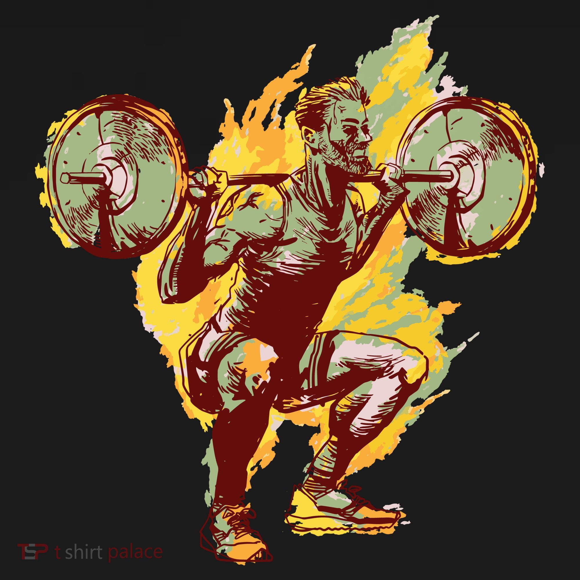 Man Squatting Polo