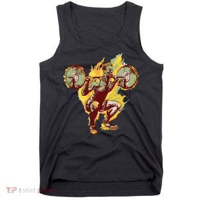 Man Squatting Tank Top