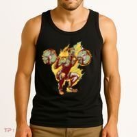 Man Squatting Tank Top thumb 3