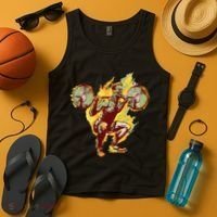 Man Squatting Tank Top thumb 4