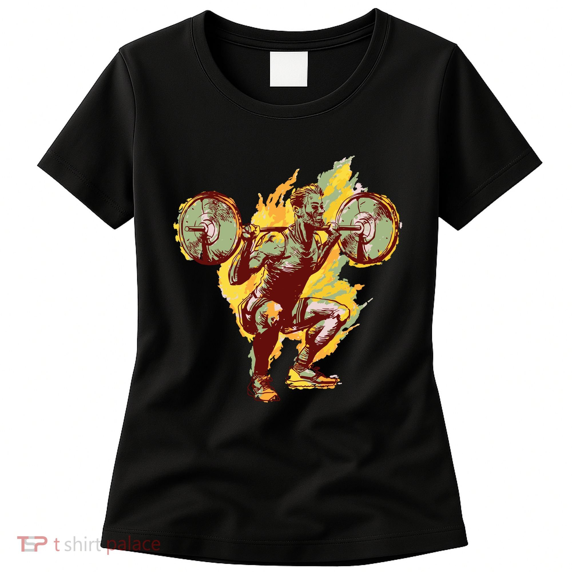 Man Squatting Women's T-Shirt