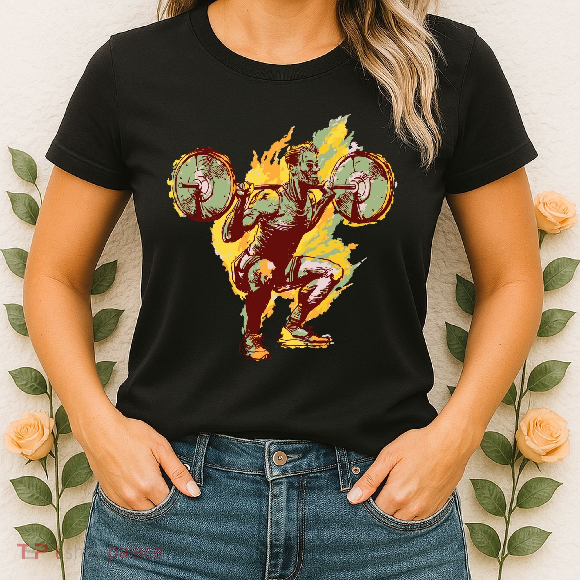 Man Squatting Women's T-Shirt