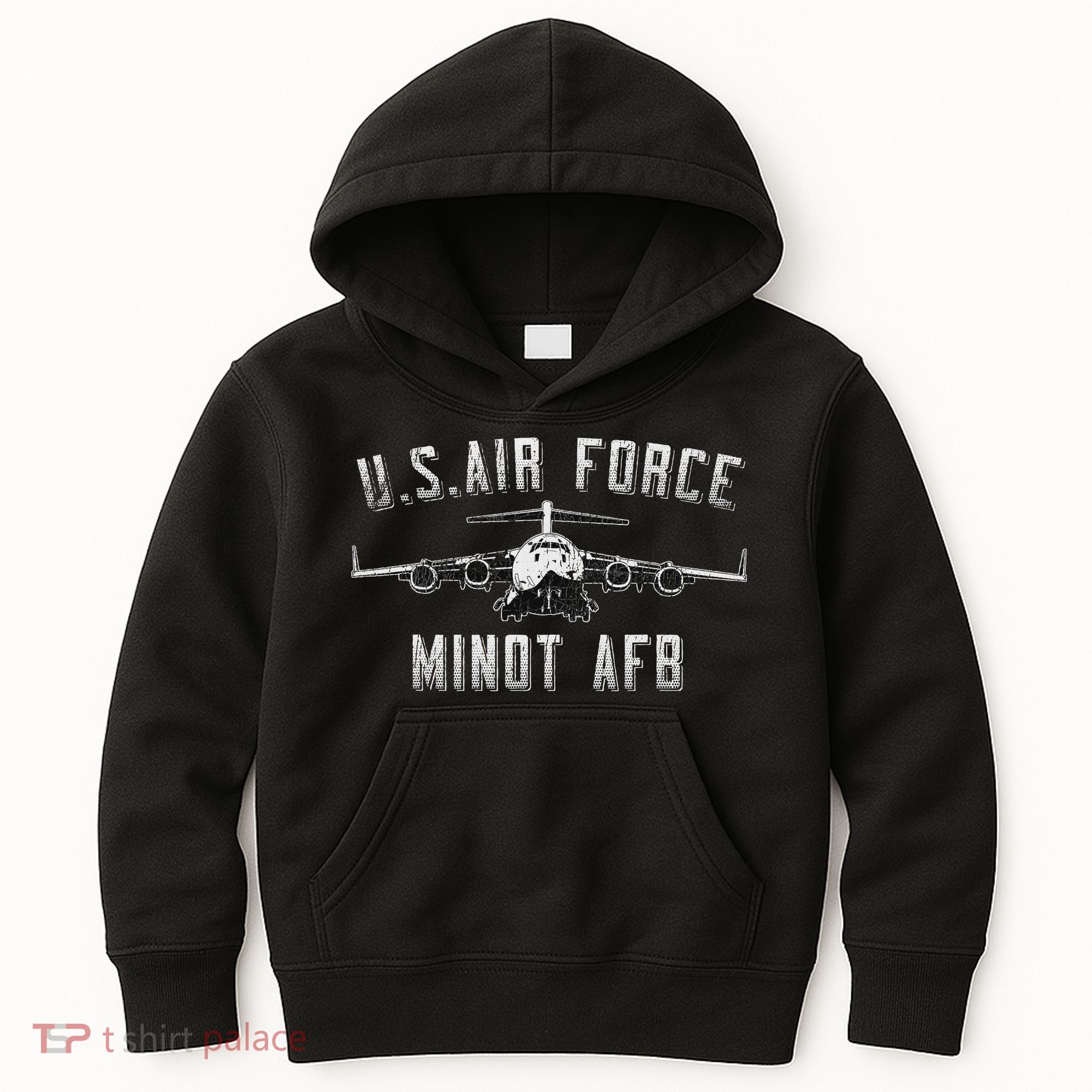 Minot Afb North Dakota Veteran Pride Kids Hoodie