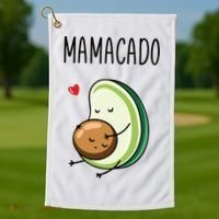 Mamacadobaby Announcement New Mom Golf Towel thumb 1