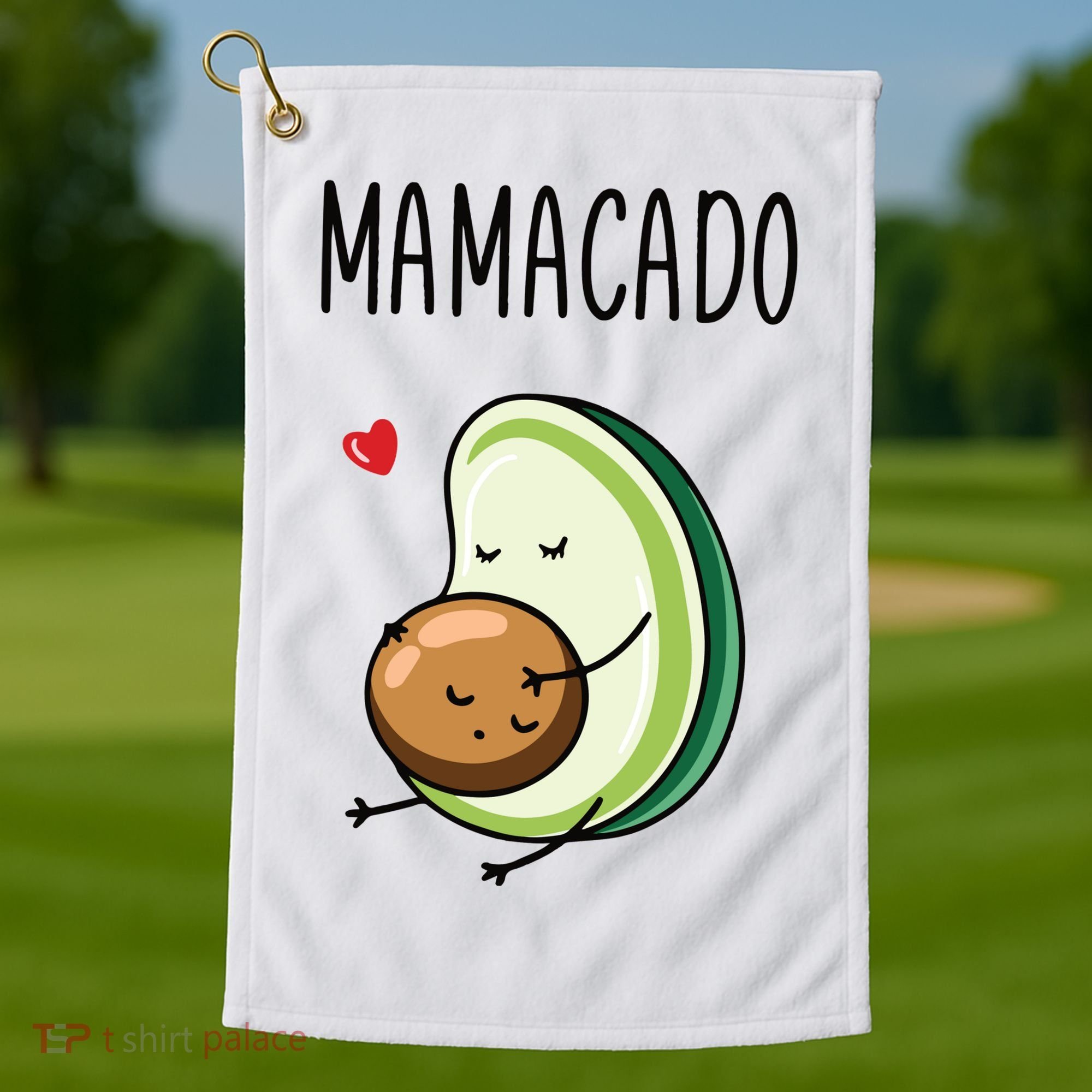 Mamacadobaby Announcement New Mom Golf Towel