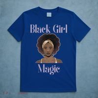 Melanin Afro Natural Hair Juneteenth Black Girl Magic Gift T-Shirt thumb 5