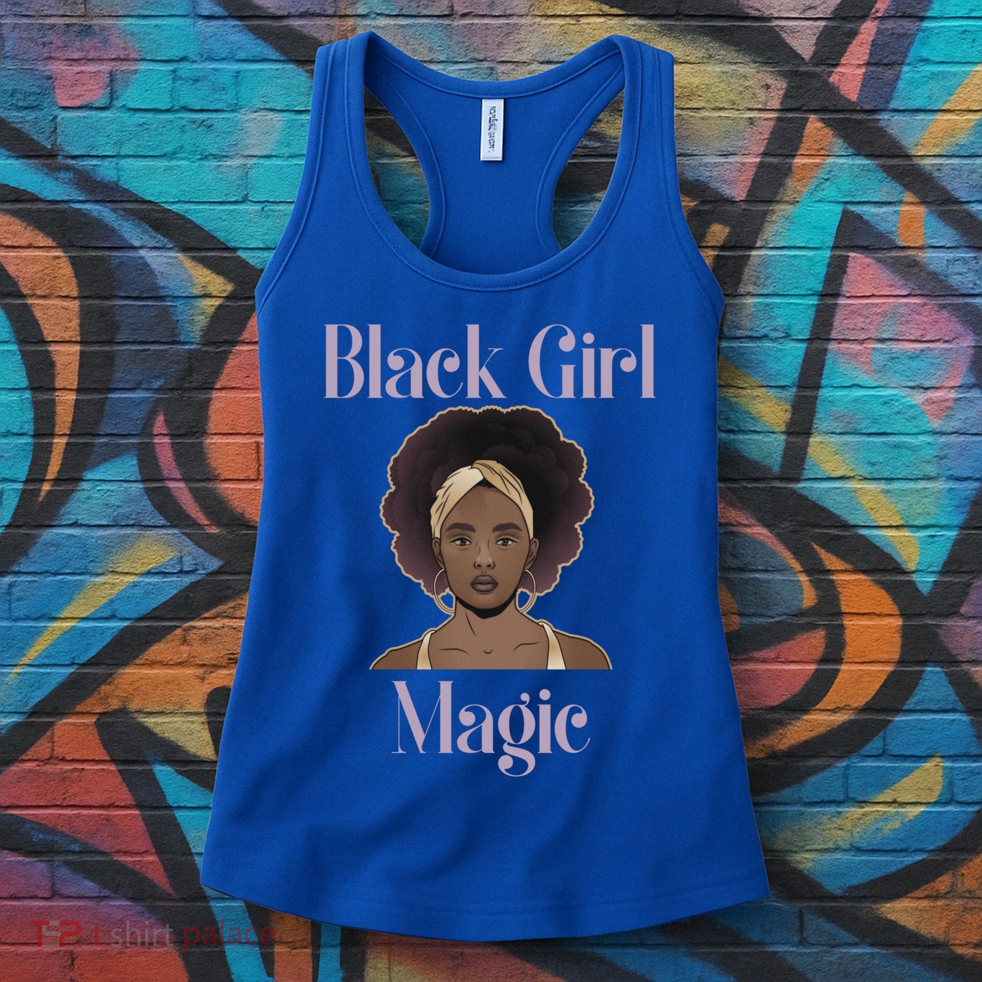 Melanin Afro Natural Hair Juneteenth Black Girl Magic Gift Women's Tank Top