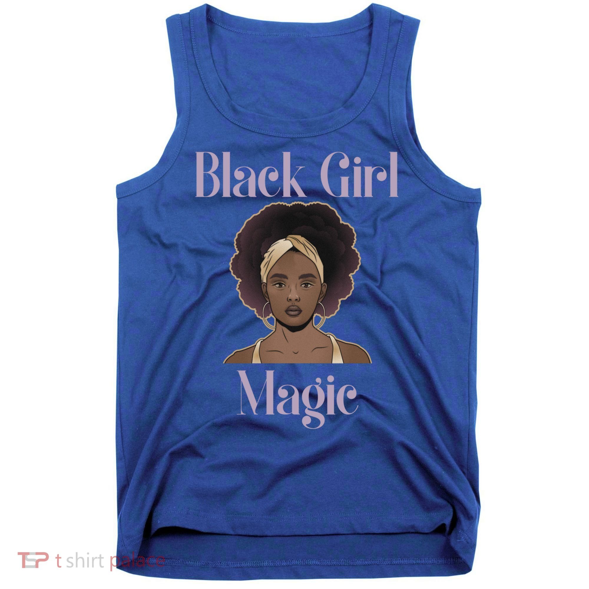 Melanin Afro Natural Hair Juneteenth Black Girl Magic Gift Tank Top