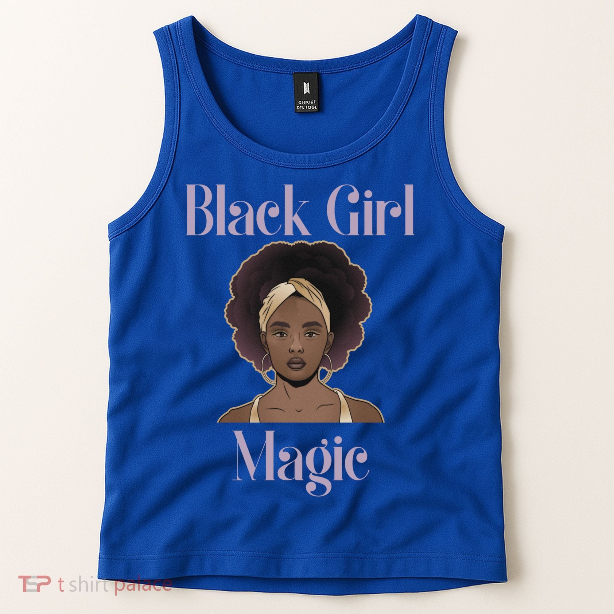Melanin Afro Natural Hair Juneteenth Black Girl Magic Gift Tank Top