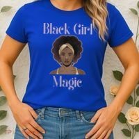 Melanin Afro Natural Hair Juneteenth Black Girl Magic Gift Women's T-Shirt thumb 2