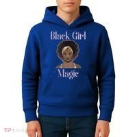 Melanin Afro Natural Hair Juneteenth Black Girl Magic Gift Kids Hoodie thumb 4