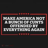 Make America Not A Bunch Of Cunts Offended By Everything Again Women's T-Shirt thumb 6