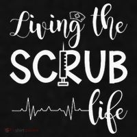Medical Assistant Nursing Living The Scrub Life Ladies PosiCharge Tri-Blend Wicking Tank thumb 2