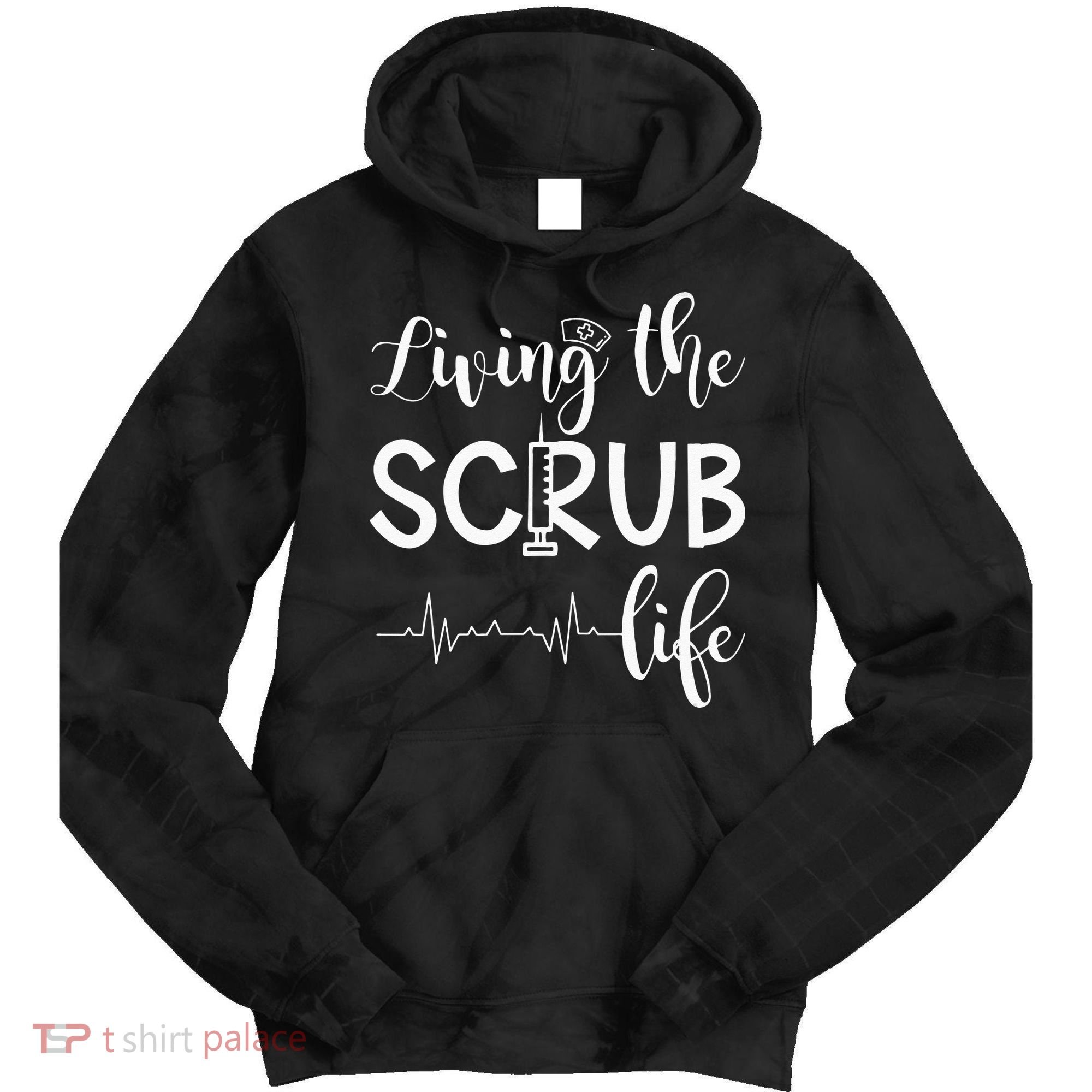 Medical Assistant Nursing Living The Scrub Life Tie Dye Hoodie