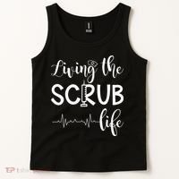Medical Assistant Nursing Living The Scrub Life Tank Top thumb 2