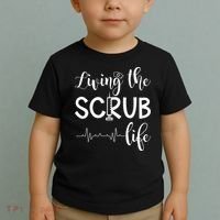 Medical Assistant Nursing Living The Scrub Life Toddler T-Shirt thumb 2