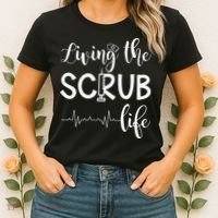 Medical Assistant Nursing Living The Scrub Life Women's T-Shirt thumb 2