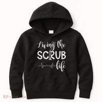 Medical Assistant Nursing Living The Scrub Life Kids Hoodie thumb 0