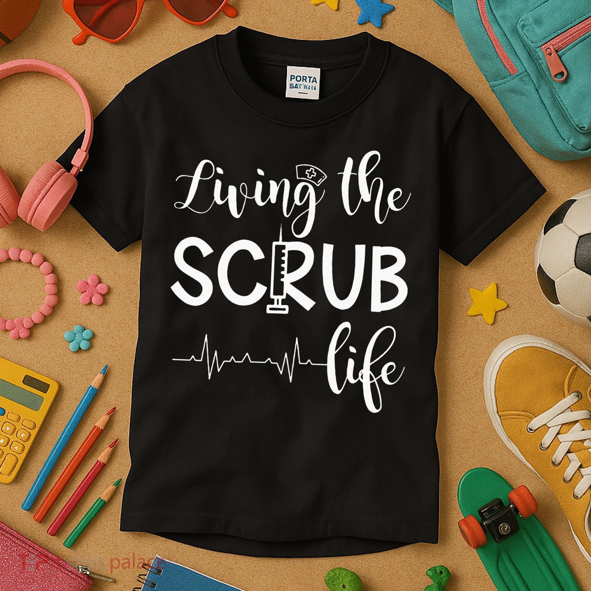 Medical Assistant Nursing Living The Scrub Life Kids T-Shirt