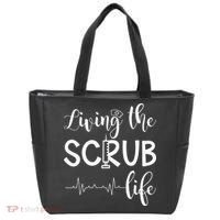 Medical Assistant Nursing Living The Scrub Life Tote Bag thumb 0