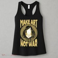 Make Art Not War Cameo Portrait Women's Tank Top thumb 3
