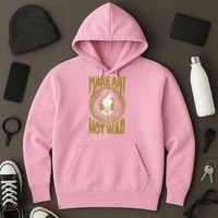 Make Art Not War Cameo Portrait Hoodie thumb 3