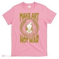 Make Art Not War Cameo Portrait T-Shirt thumb 0