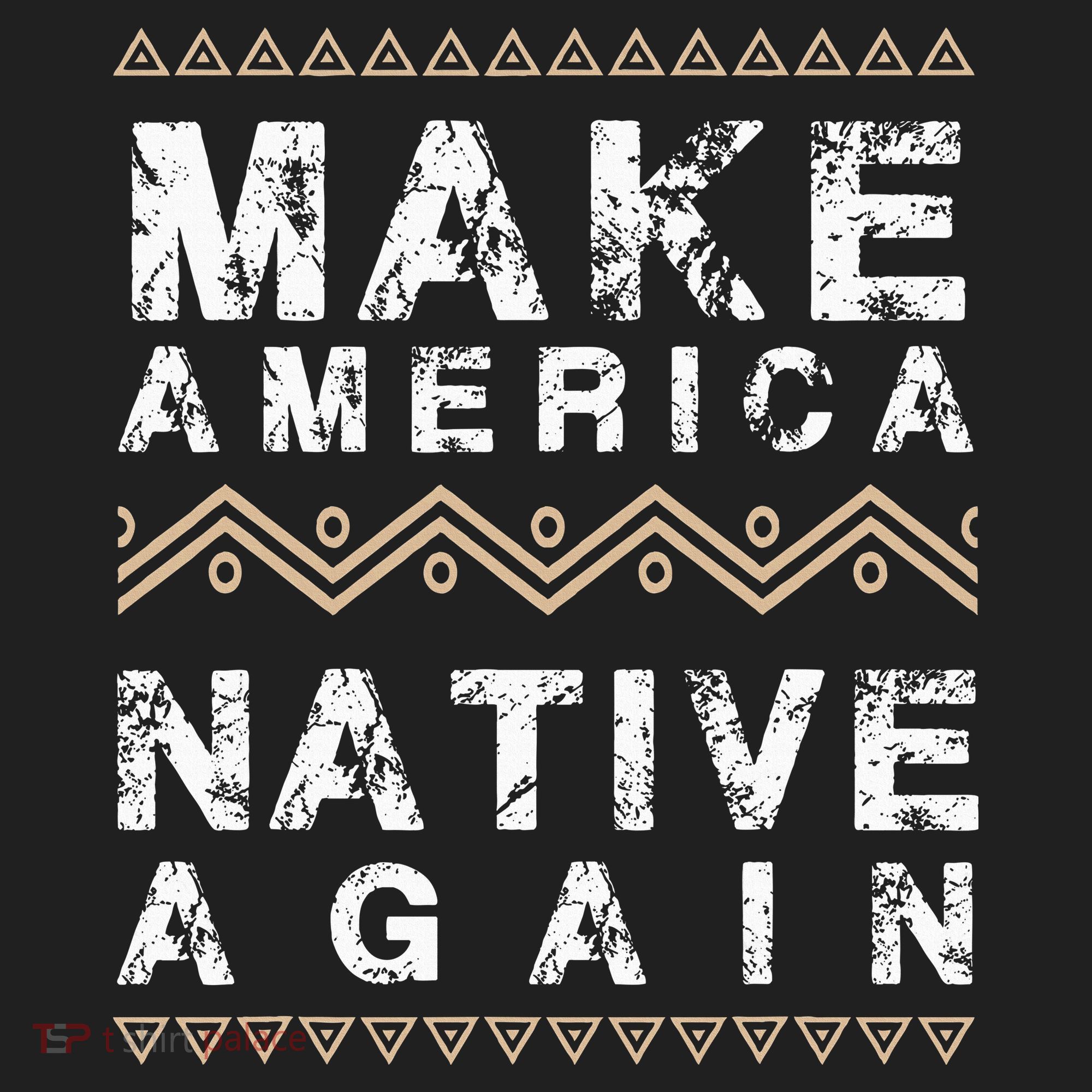 Make America Native Again Support American Indians Golf Towel