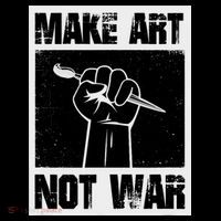 Make Art Not War Hoodie thumb 7