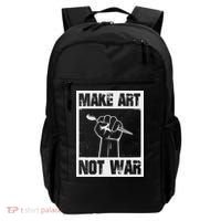 Make Art Not War Backpack thumb 0