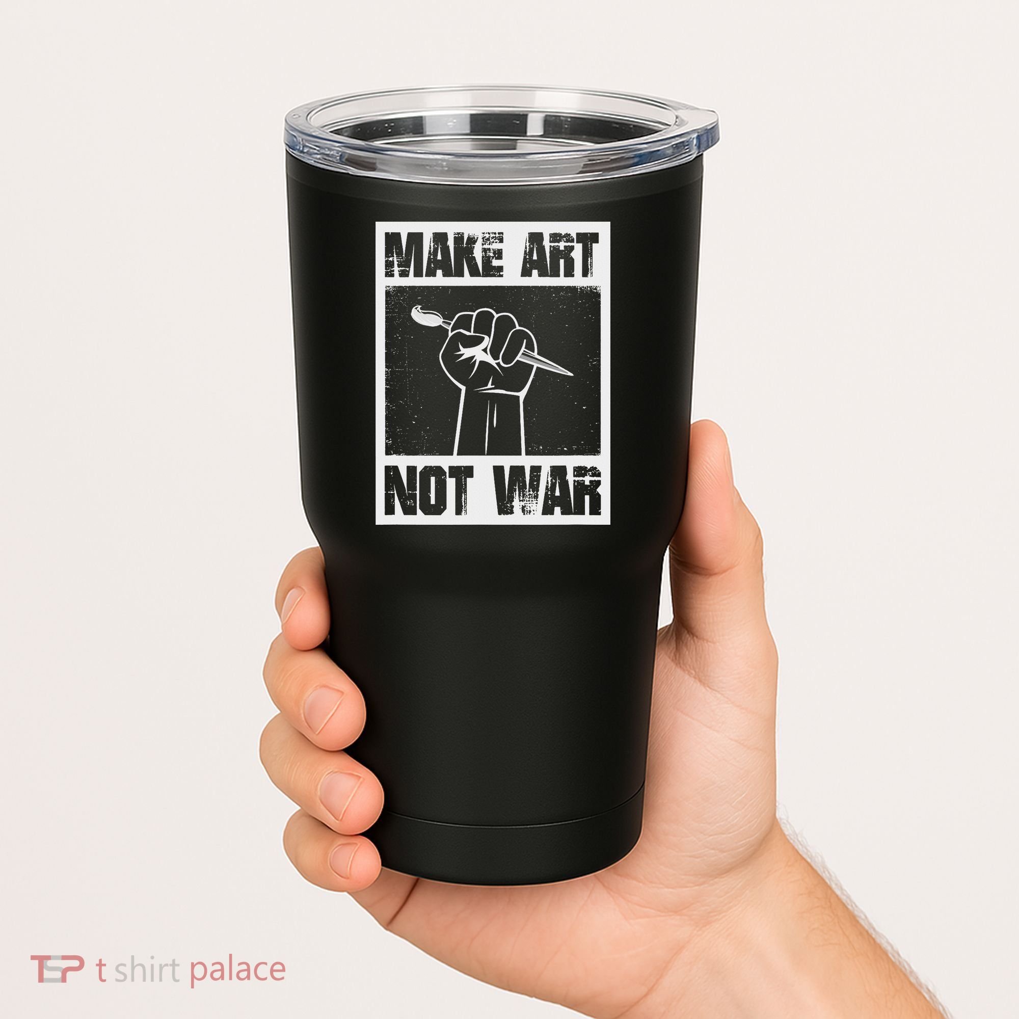 Make Art Not War Tumbler