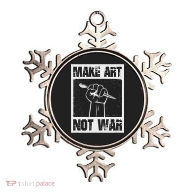 Make Art Not War Ornament