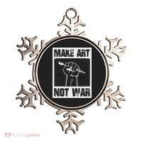 Make Art Not War Ornament thumb 0