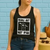 Make Art Not War Women's Tank Top thumb 2