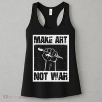 Make Art Not War Women's Tank Top thumb 3