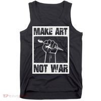 Make Art Not War Tank Top thumb 0