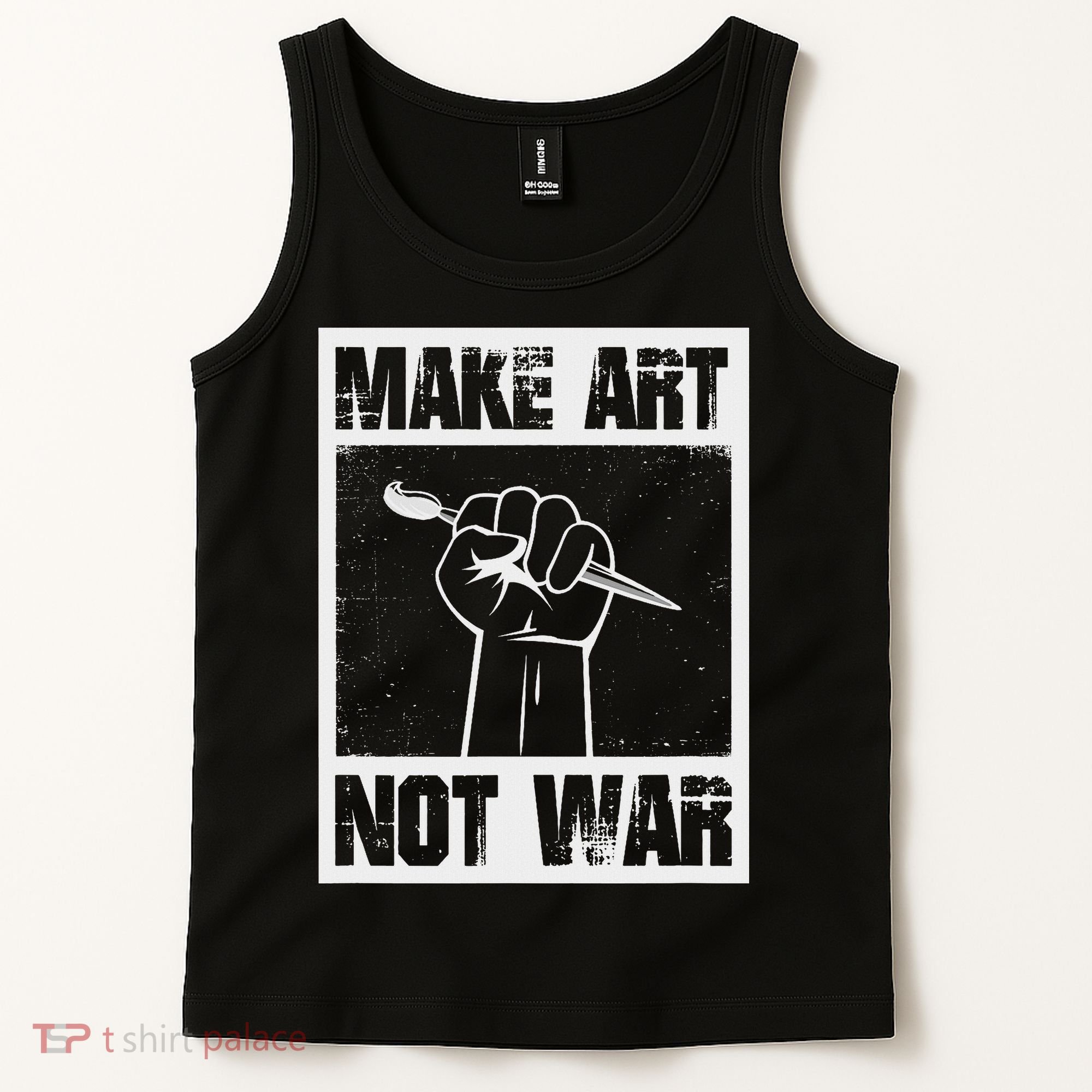 Make Art Not War Tank Top
