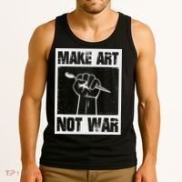 Make Art Not War Tank Top thumb 3