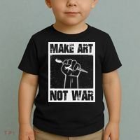 Make Art Not War Toddler T-Shirt thumb 2