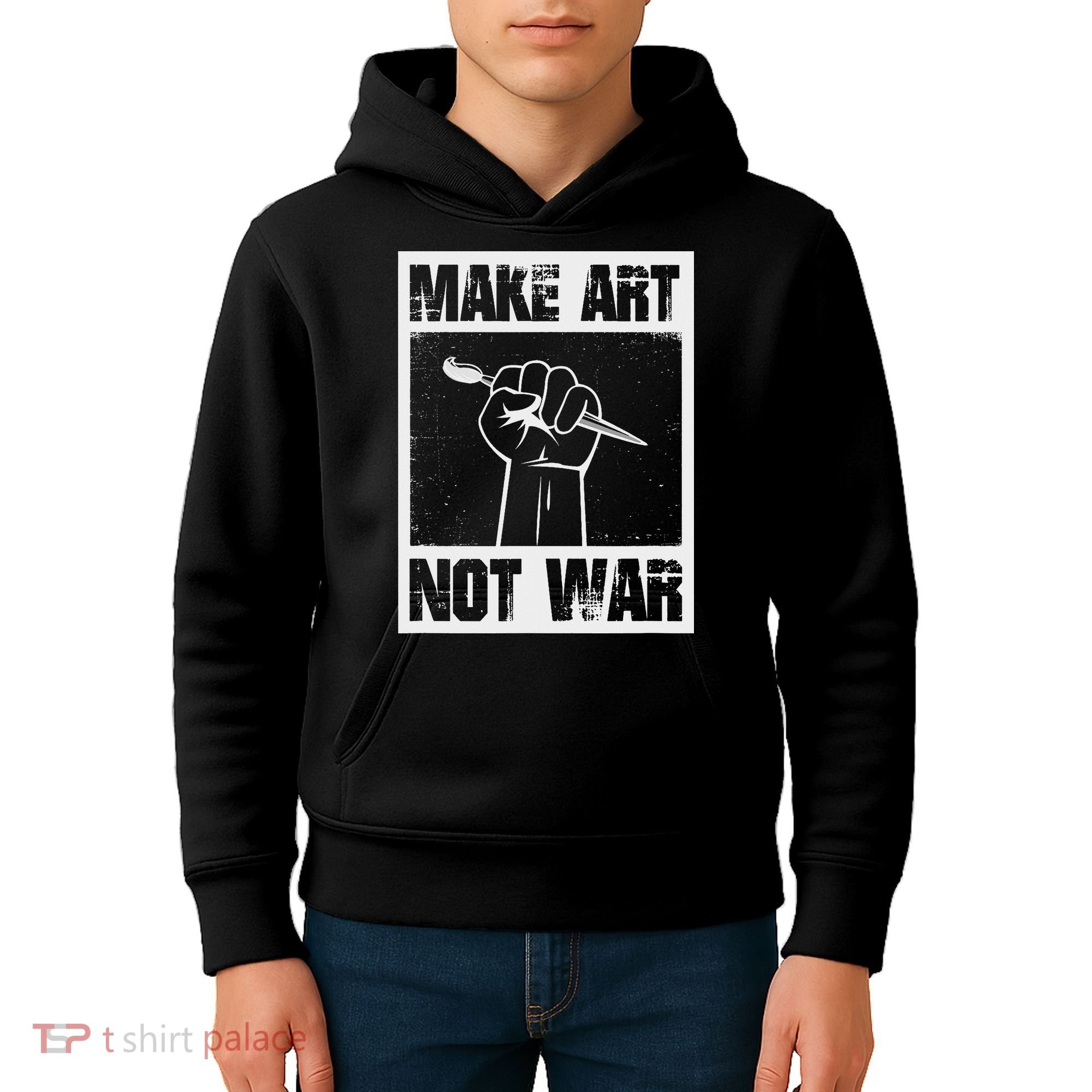 Make Art Not War Kids Hoodie