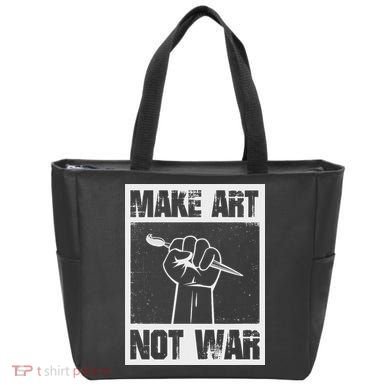 Make Art Not War Tote Bag