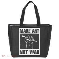 Make Art Not War Tote Bag thumb 0