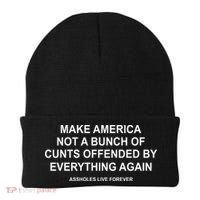 Make America Not A Bunch Of Cunts Offended By Everything Again Beanie thumb 0